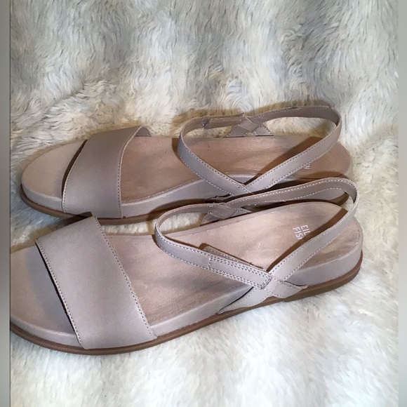 Eileen Fisher Womens Demo Khaki Ankle Strap Sandals Size 11 - Picture 2 of 8